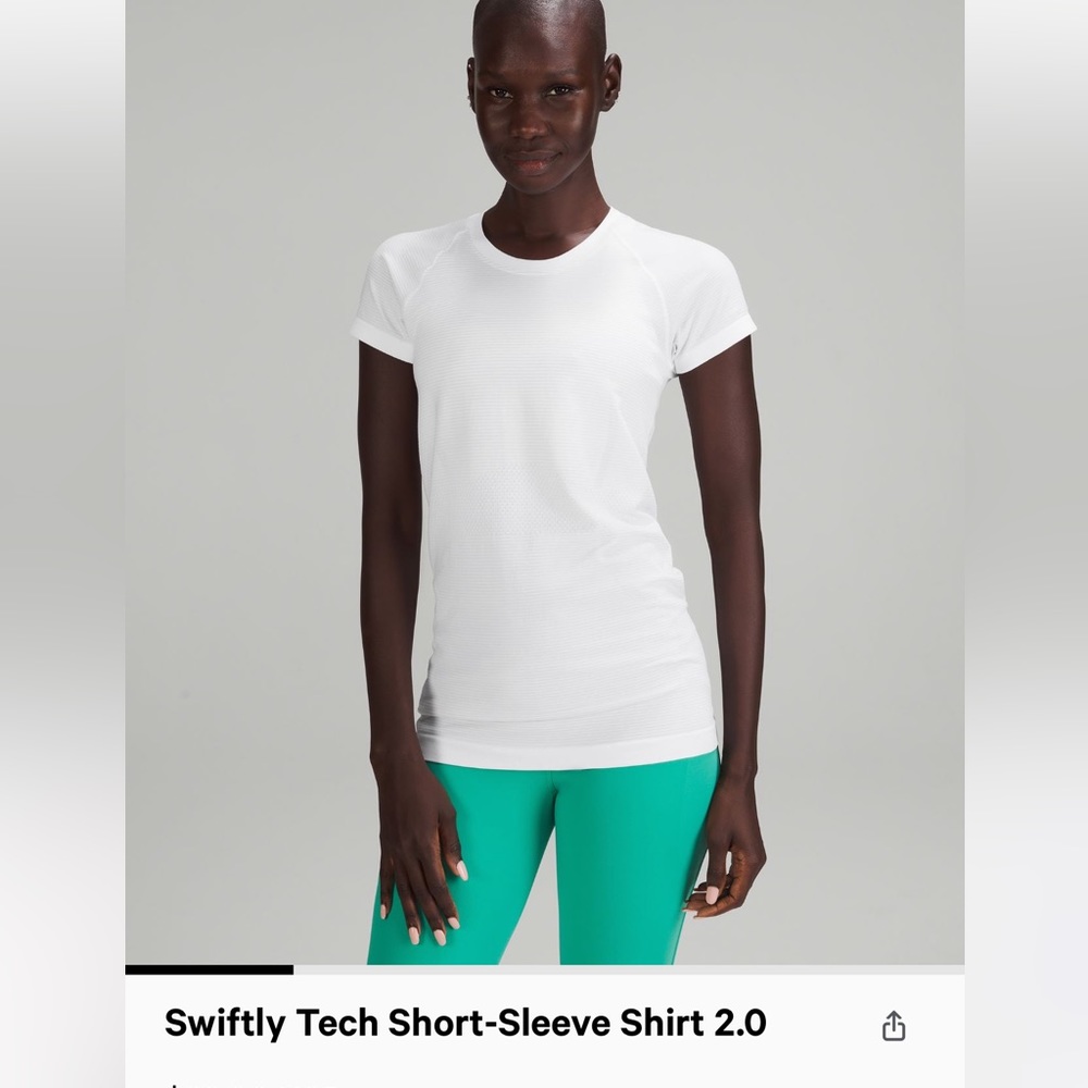 ISO size 2 white Lululemon swiftly tech short sleeve shirt 2.0